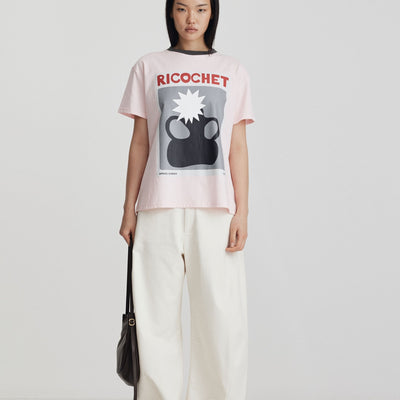 Aiden Tee - Soft Pink & Charcoal