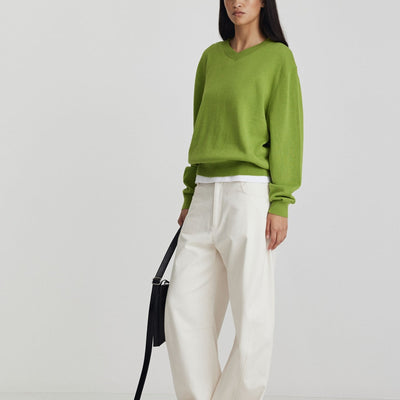 Amina Jumper - Apple Green