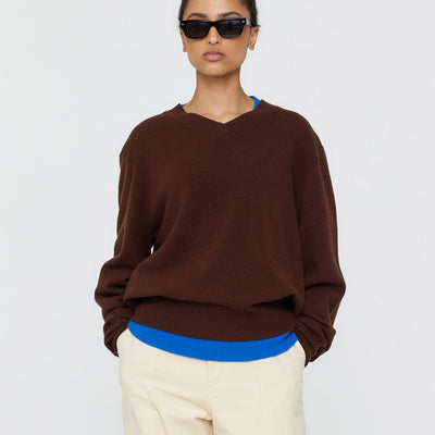 Amina Wool Jumper - Brown