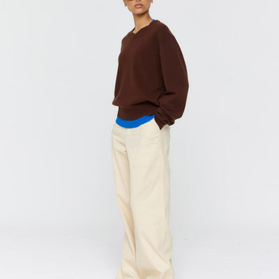 Amina Wool Jumper - Brown