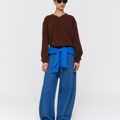 Amina Wool Jumper - Brown