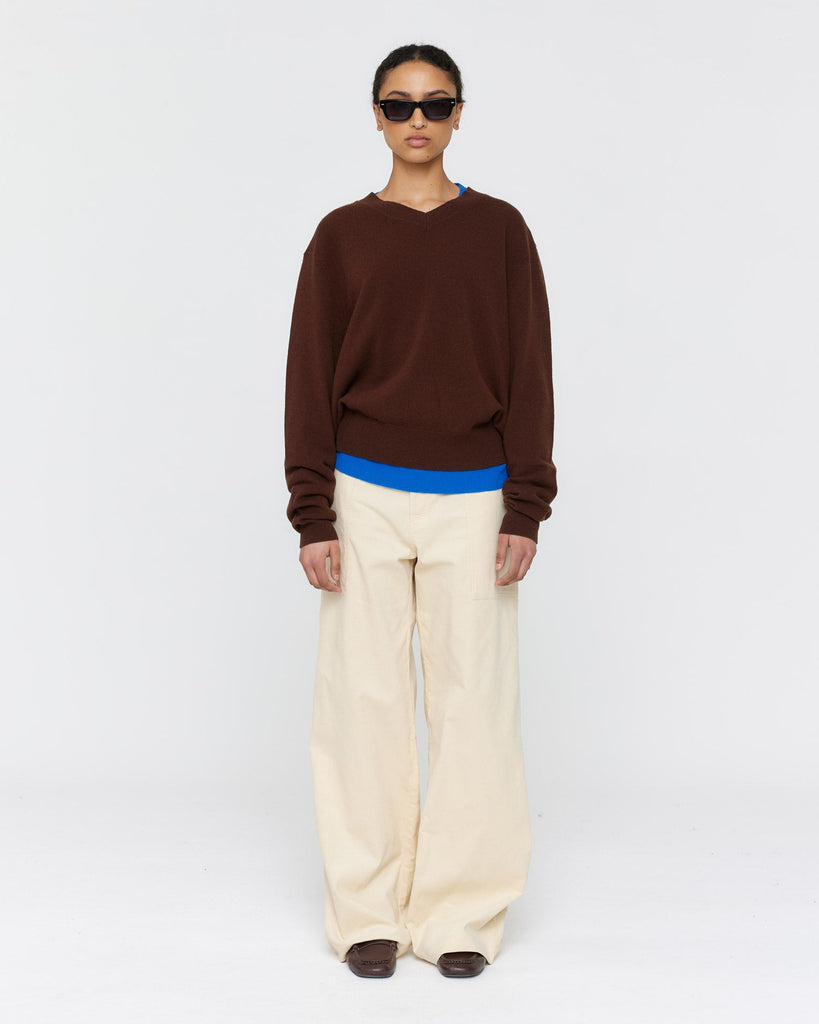 Amina Wool Jumper - Brown