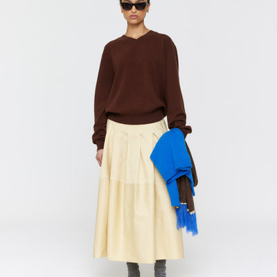 Amina Wool Jumper - Brown