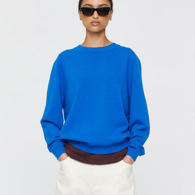 Fils Merino Jumper - Cobalt