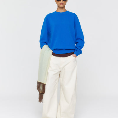 Fils Merino Jumper - Cobalt