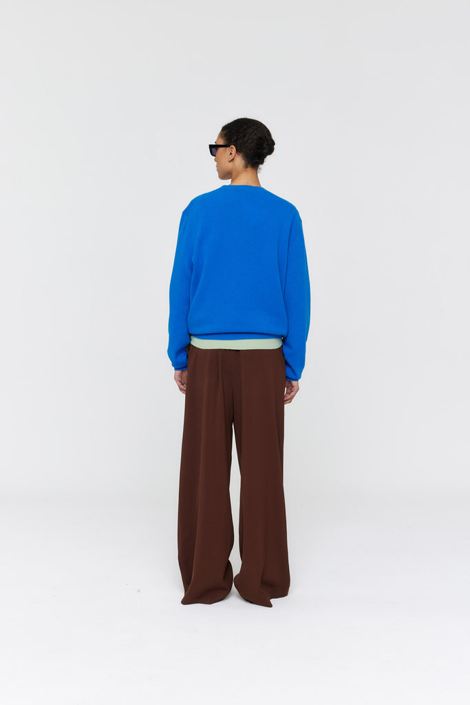 Fils Merino Jumper - Cobalt