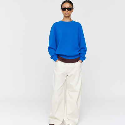 Fils Merino Jumper - Cobalt