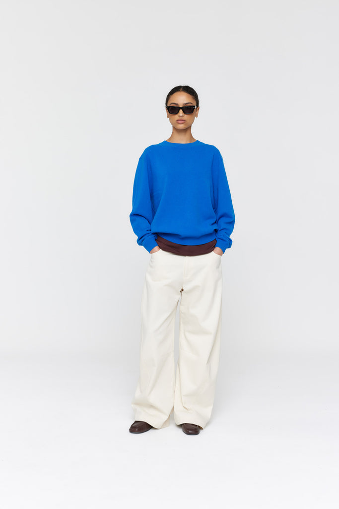 Fils Merino Jumper - Cobalt