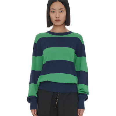 Francisco Jumper - Ink & Green Stripe