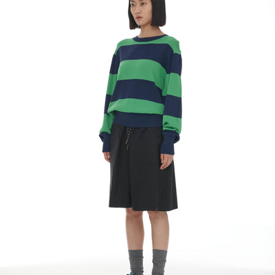 Francisco Jumper - Ink & Green Stripe