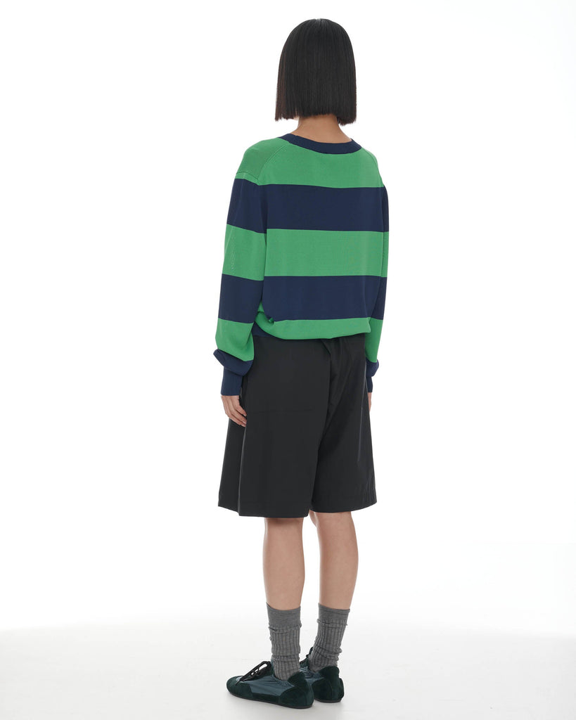 Francisco Jumper - Ink & Green Stripe
