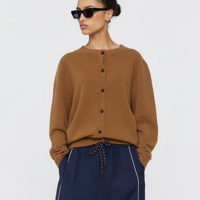 Freddy Merino Cardigan - Tobacco