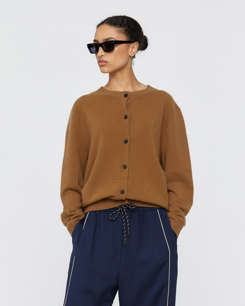 Freddy Merino Cardigan - Tobacco