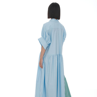 Joni Shirt Dress - Pale Blue