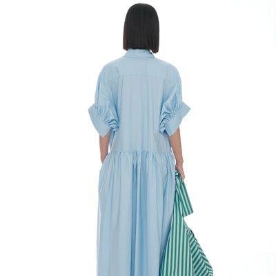 Joni Shirt Dress - Pale Blue
