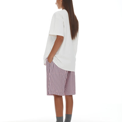 Linley Shorts - Pink & Plum Stripe