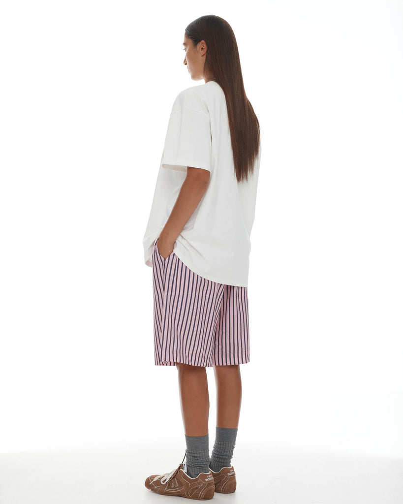 Linley Shorts - Pink & Plum Stripe
