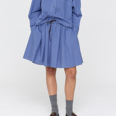 Machac Skirt - Blue Check