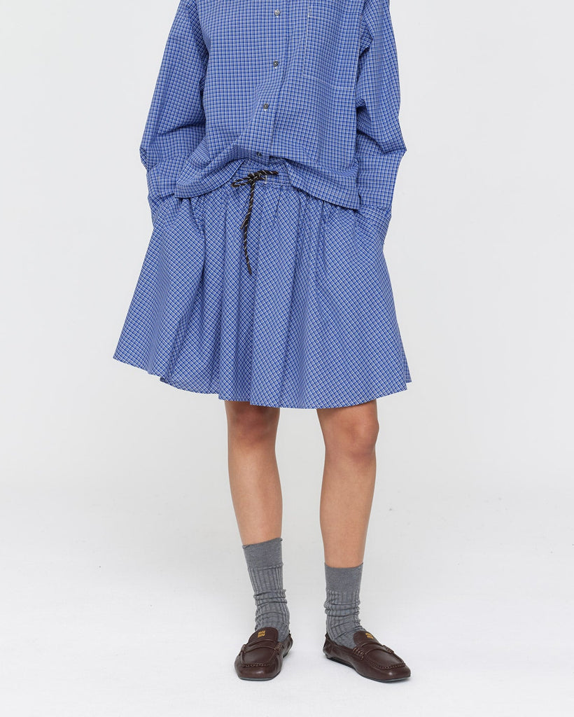 Machac Skirt - Blue Check