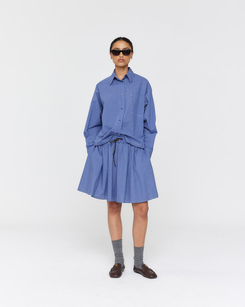 Machac Skirt - Blue Check