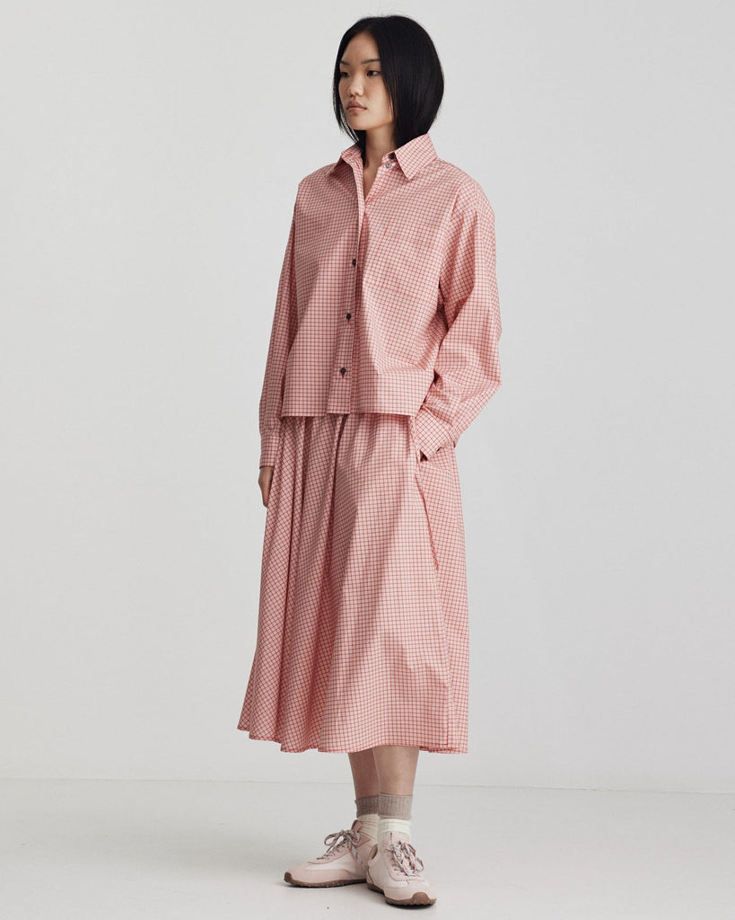 Micha Skirt - Cherry Red Check