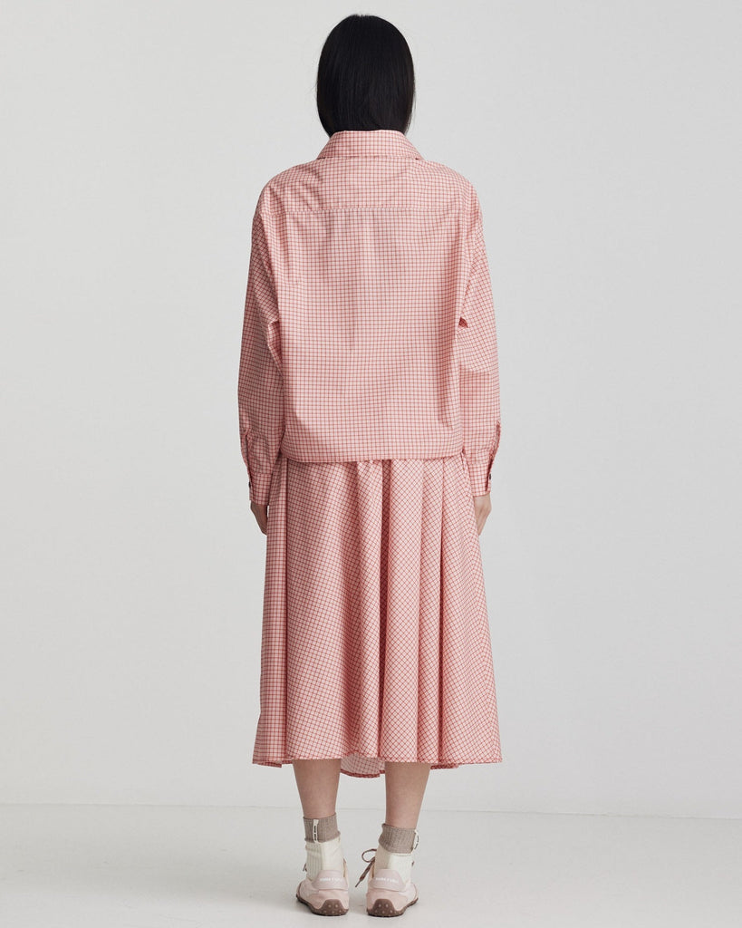 Micha Skirt - Cherry Red Check