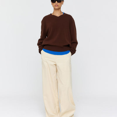 Monte Cord Jeans - Cream