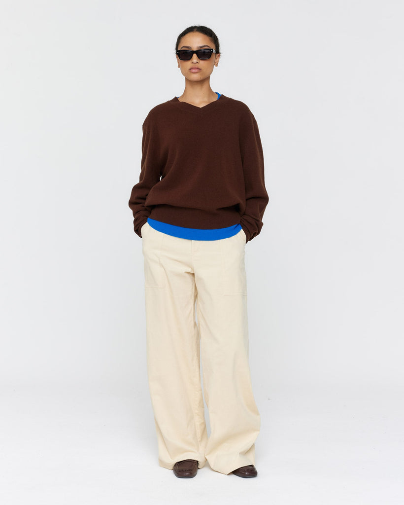 Monte Cord Jeans - Cream