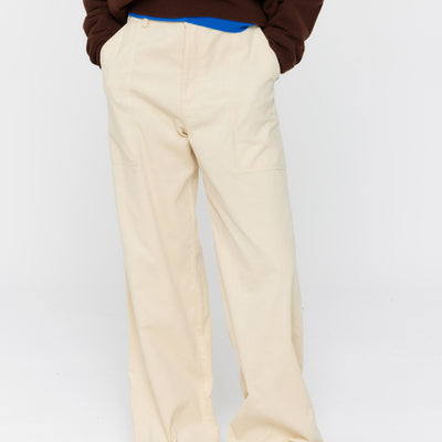 Monte Cord Jeans - Cream