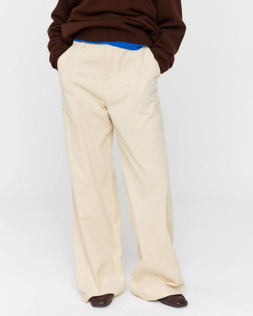 Monte Cord Jeans - Cream