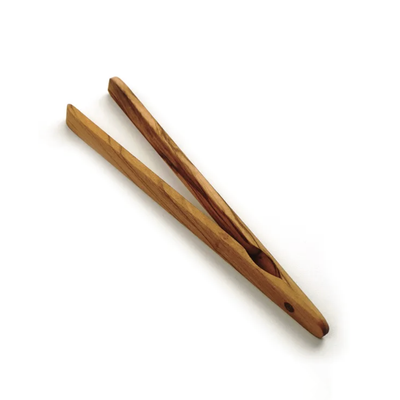 Olive Wood Toast Tongs