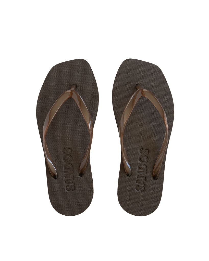 Espresso Jelly Platform Jandal