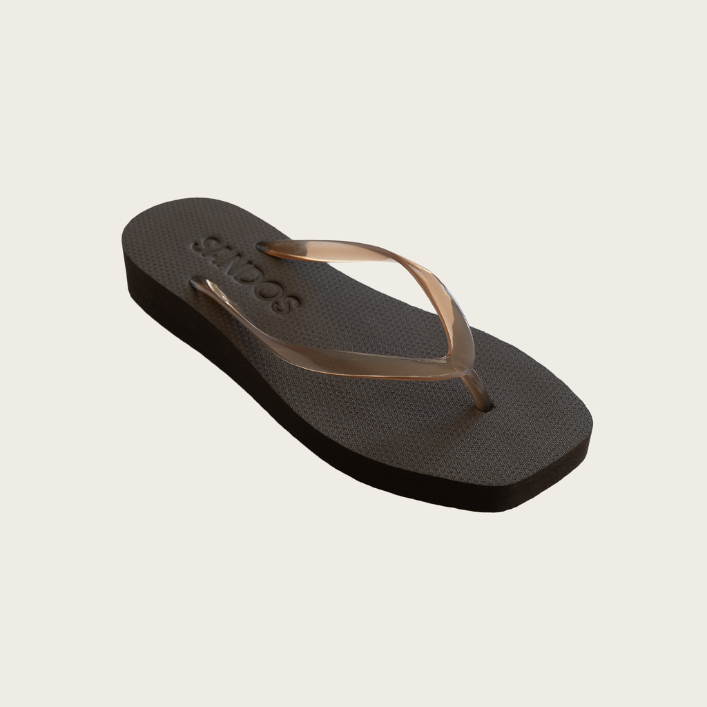 Espresso Jelly Platform Jandal