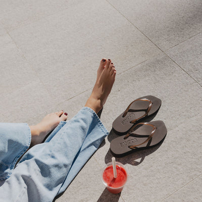 Espresso Jelly Platform Jandal