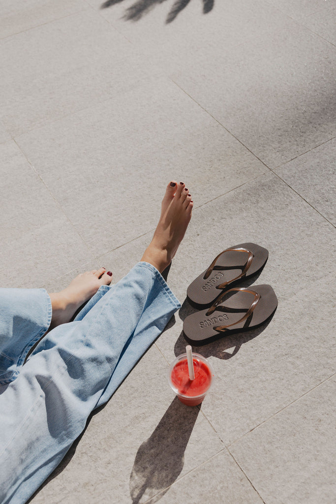 Espresso Jelly Platform Jandal