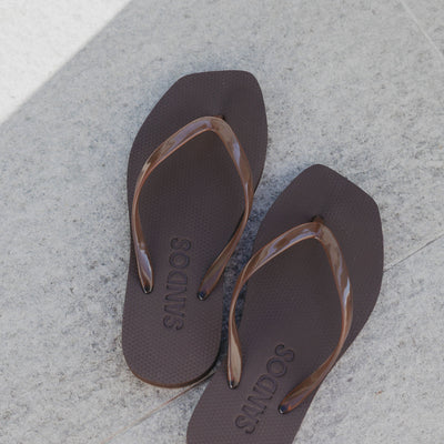 Espresso Jelly Platform Jandal
