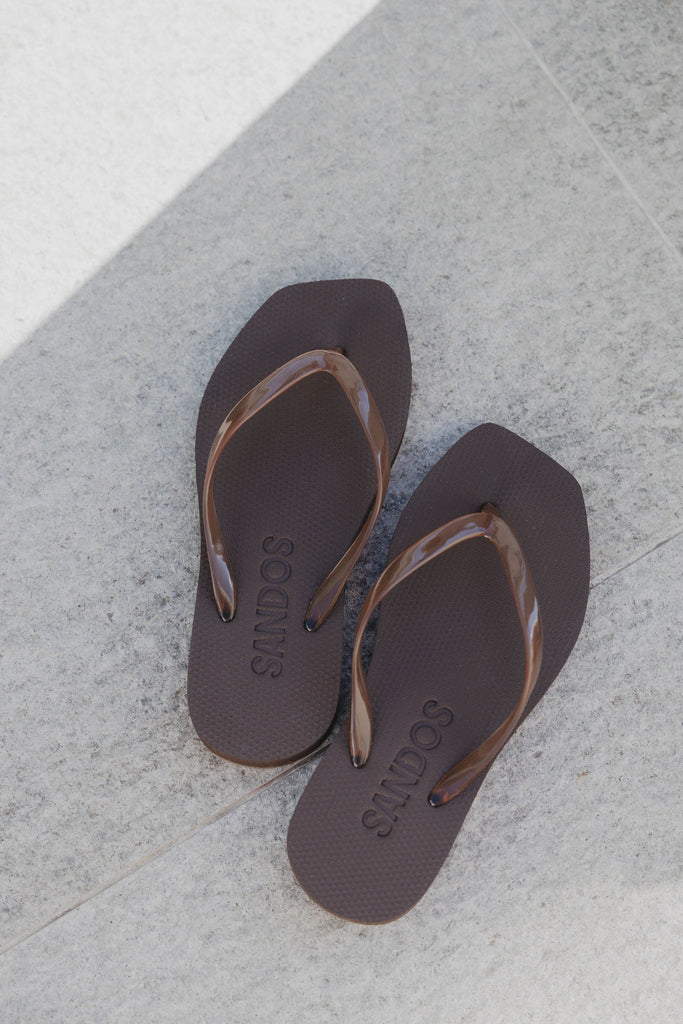 Espresso Jelly Platform Jandal