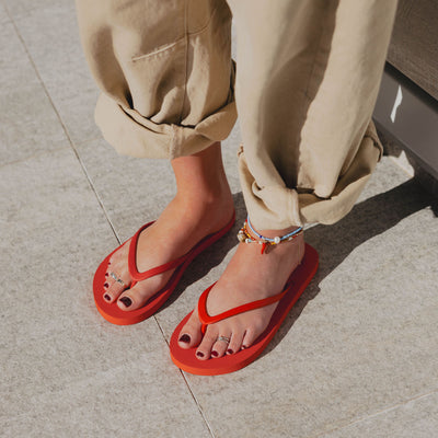 Red Boyfriend Jandal