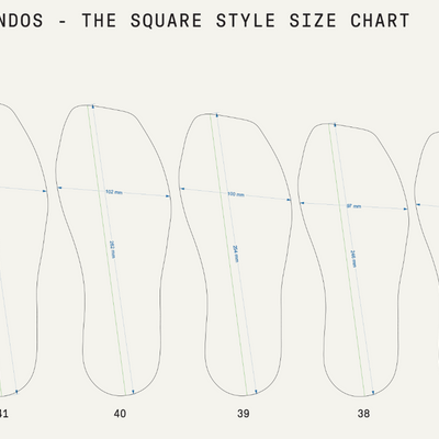 Square Toe Jandal - Chai