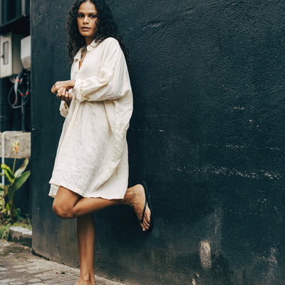 Square Toe Jandal - Black