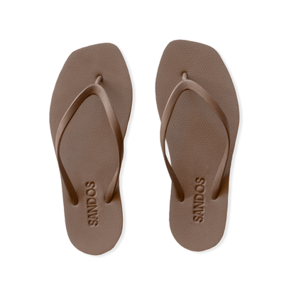 Square Toe Jandal - Chai