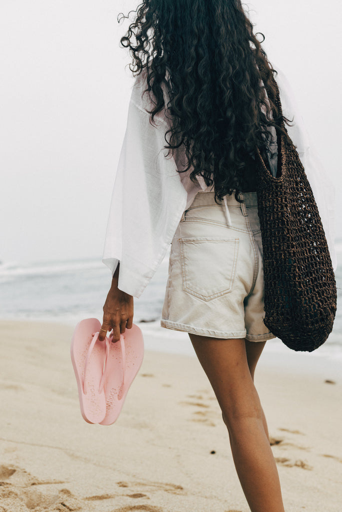 Square Toe Jandal - Pink-a-Boo