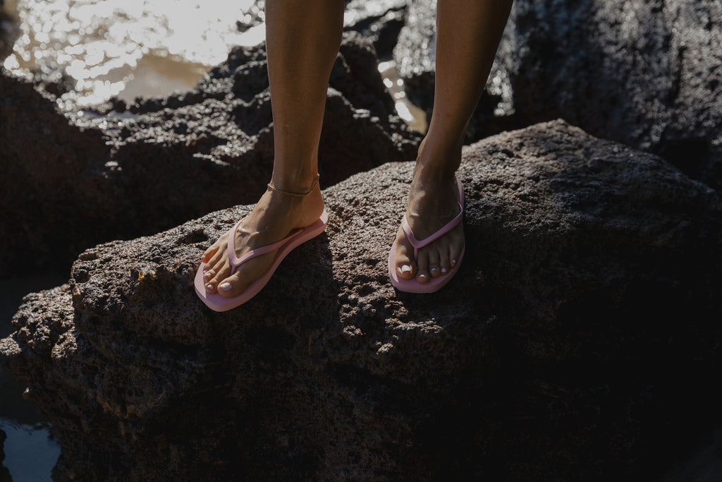 Square Toe Jandal - Pink-a-Boo