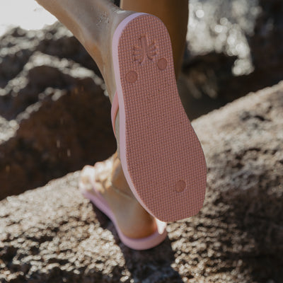 Square Toe Jandal - Pink-a-Boo