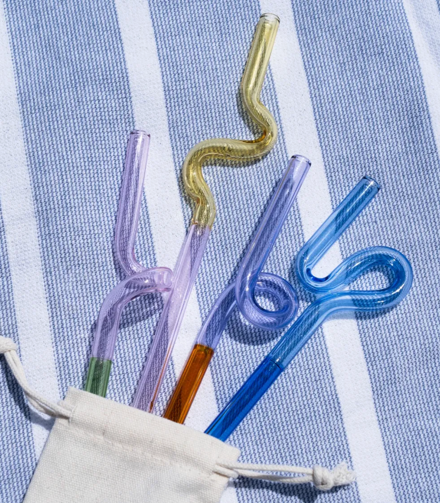 Curly Glass Straws