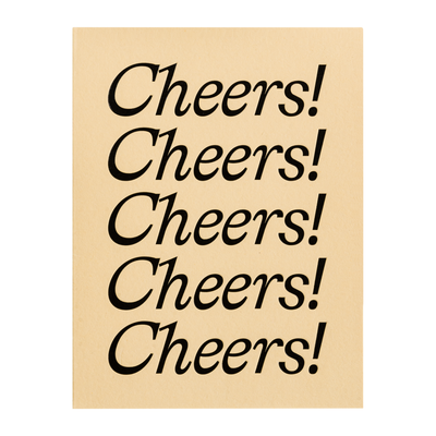 Card - Cheers