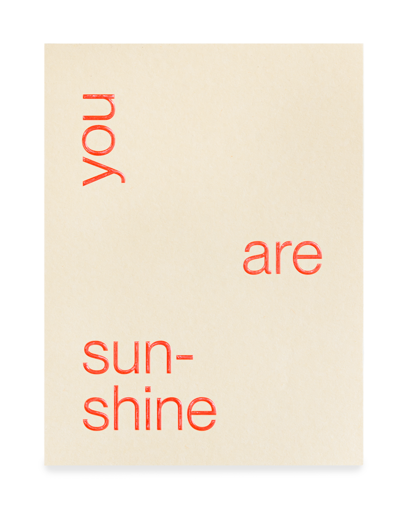 Card - You Are Sunshine