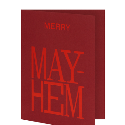 Xmas Card - Merry Mayhem