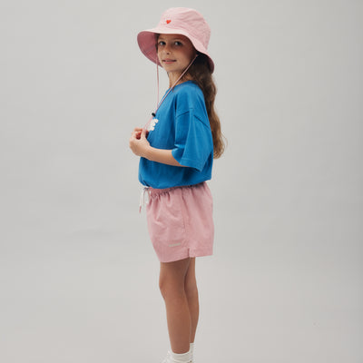 Heart Bucket Hat - Shell Pink