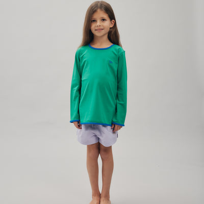 Long-Sleeve Swim Tee - Kermit Green